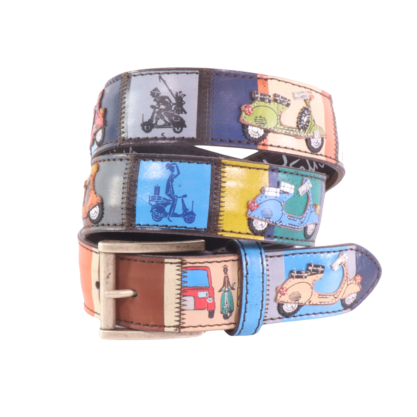 Handmade leather belt "Classifica Vespa"