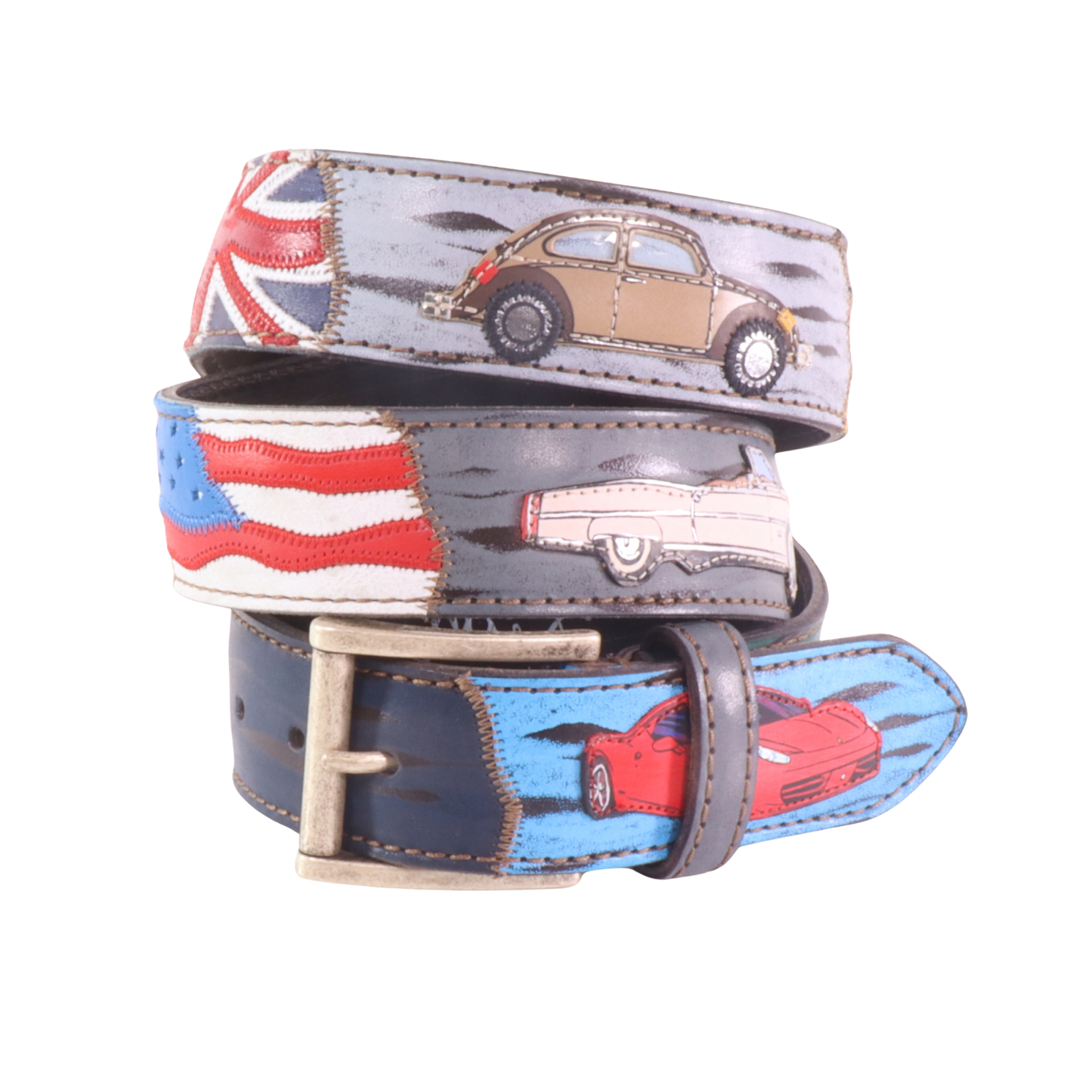 Handmade leather belt "Classifica Vespa"