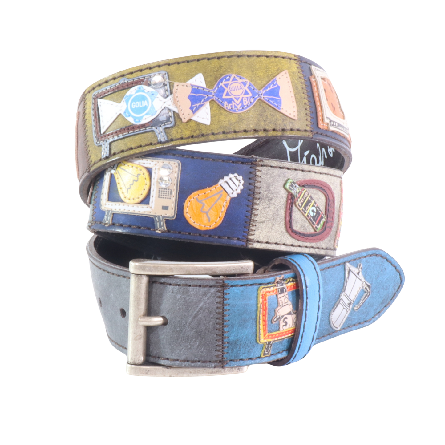 Handmade leather belt "Classifica Vespa"