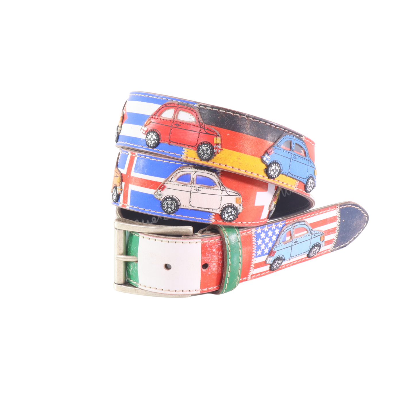 Handmade leather belt "Classifica Vespa"