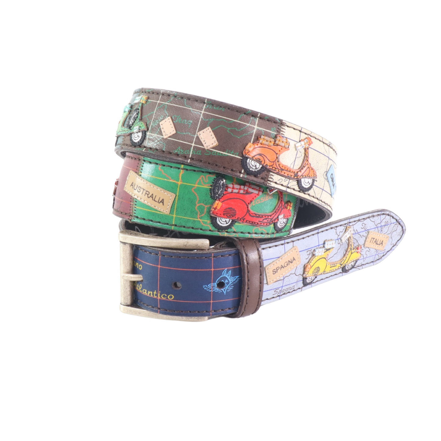 Handmade leather belt "Classifica Vespa"