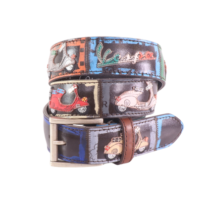 Handmade leather belt "Classifica Vespa"