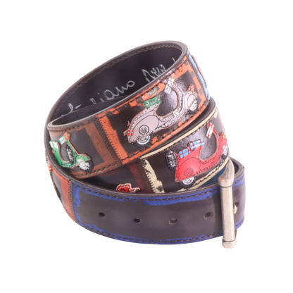 Handmade leather belt "Classifica Vespa"