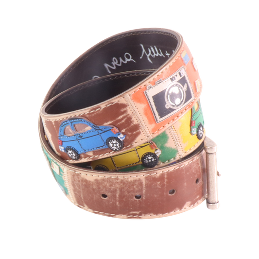 Handmade leather belt "Classifica Vespa"