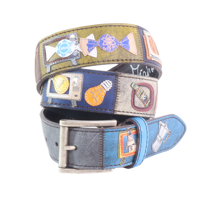 Handmade leather belt "Classifica Vespa"