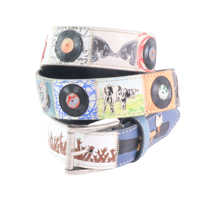 Handmade leather belt "Classifica Vespa"